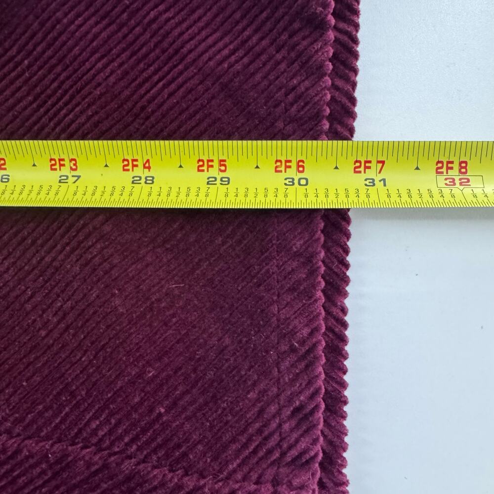 Vtg Orvis Women Sz 14 Maroon Corduroy A-Line Midi High Waist Skirt - Picture 7 of 7